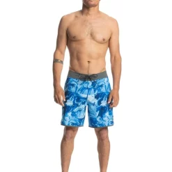 Budget 👍 Quiksilver Ocean Scallop 18" Boardshort In Blues ✨ -KSCY Shop unnamed file 1033