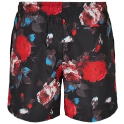 Cheapest 🧨 Urban Classics Rose Pattern Swim Shorts In Black 👏 -KSCY Shop unnamed file 1083