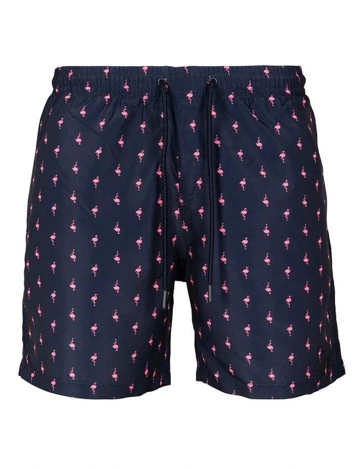 Wholesale ๐ Urban Classics Flamingo Pattern Swim Shorts In Navy โ๏ธ 5 Wholesale ๐ Urban Classics Flamingo Pattern Swim Shorts In Navy โ๏ธ - Image 5