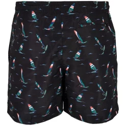 Outlet ✨ Urban Classics Surf Pattern Swim Shorts In Black 😍 -KSCY Shop unnamed file 1136