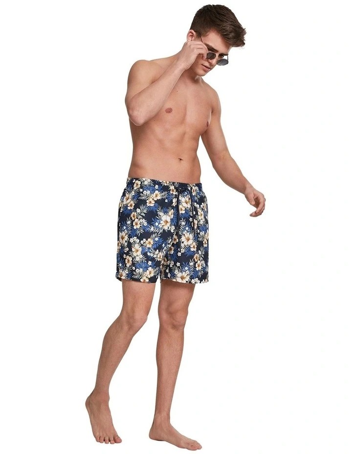 Deals π Urban Classics Hibiscus Pattern Swim Shorts In Navy π 1 Deals π Urban Classics Hibiscus Pattern Swim Shorts In Navy π