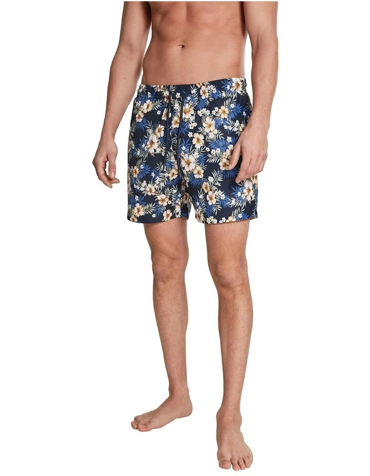 Deals π Urban Classics Hibiscus Pattern Swim Shorts In Navy π 2 Deals π Urban Classics Hibiscus Pattern Swim Shorts In Navy π - Image 2
