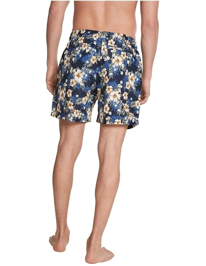 Deals π Urban Classics Hibiscus Pattern Swim Shorts In Navy π 3 Deals π Urban Classics Hibiscus Pattern Swim Shorts In Navy π - Image 3