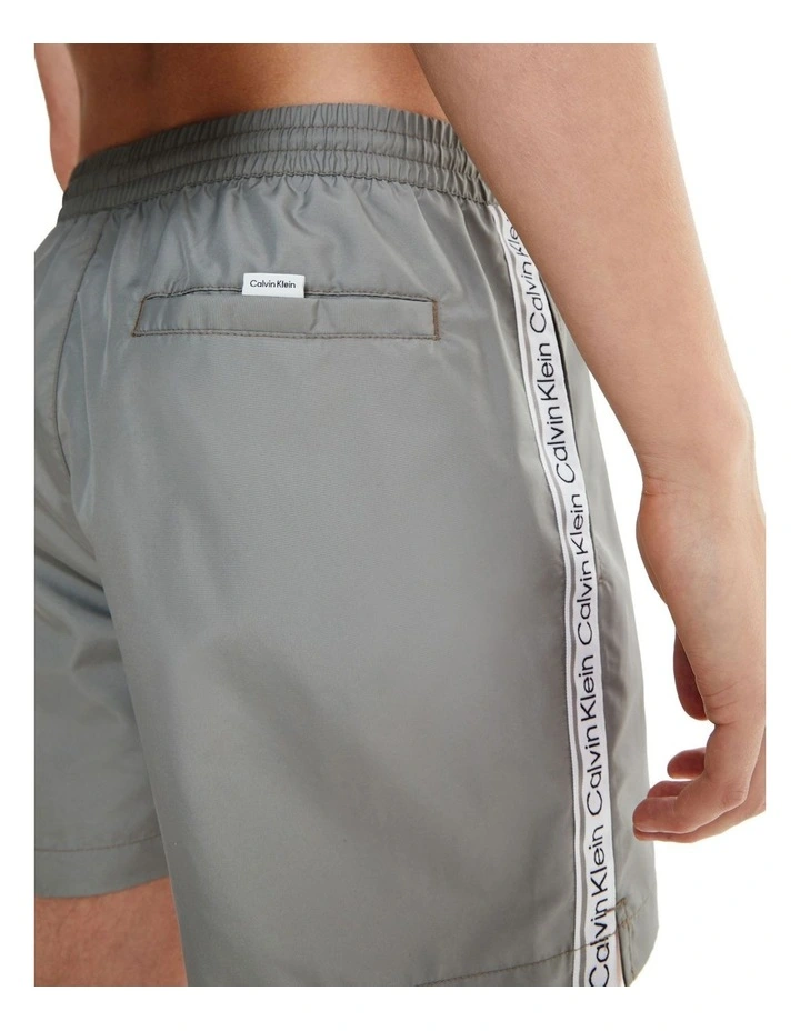 Best Sale π Calvin Klein Core Logo Tape Medium Swimshort In Grey π 2 Best Sale π Calvin Klein Core Logo Tape Medium Swimshort In Grey π - Image 2