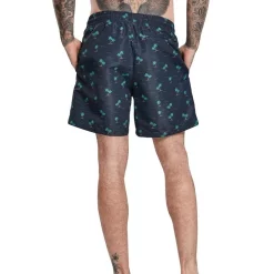 Best Sale ❤️ Urban Classics Island Pattern Swim Shorts In Navy 🔔 -KSCY Shop unnamed file 1244