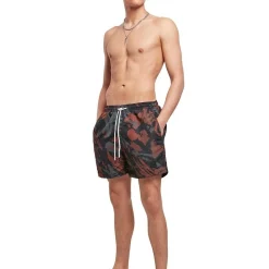 Budget ⌛ Urban Classics Pattern Swim Shorts In Multi 🎁