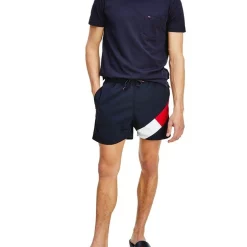 Wholesale 🥰 Tommy Hilfiger Solid Flag Swimshort In Desert Sky 😉