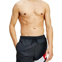 Budget 🤩 Tommy Hilfiger Solid Flag Swimshort Black 🌟