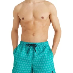 Hot Sale 🌟 Tommy Hilfiger Ring Logo Swim Short In Green 👍