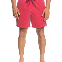Flash Sale ✔️ Quiksilver Surfwash Volley Swimshort 17' In Red 🎉