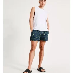 Coupon 👍 Kenji Swim Crypto Palms Swim Short In Black 😍