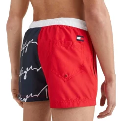 Outlet 🎉 Tommy Hilfiger True Tommy Slim Fit Short Swimshort In Red/Navy 👍 -KSCY Shop unnamed file 1398