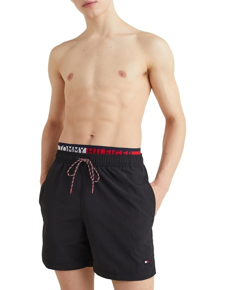 Deals π Tommy Hilfiger Logoline Double Band Swimshort In Black β¨ 1 Deals π Tommy Hilfiger Logoline Double Band Swimshort In Black β¨