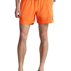 Flash Sale 😉 Polo Ralph Lauren 5.75-Inch Traveler Classic Swim Trunk In Orange 😀