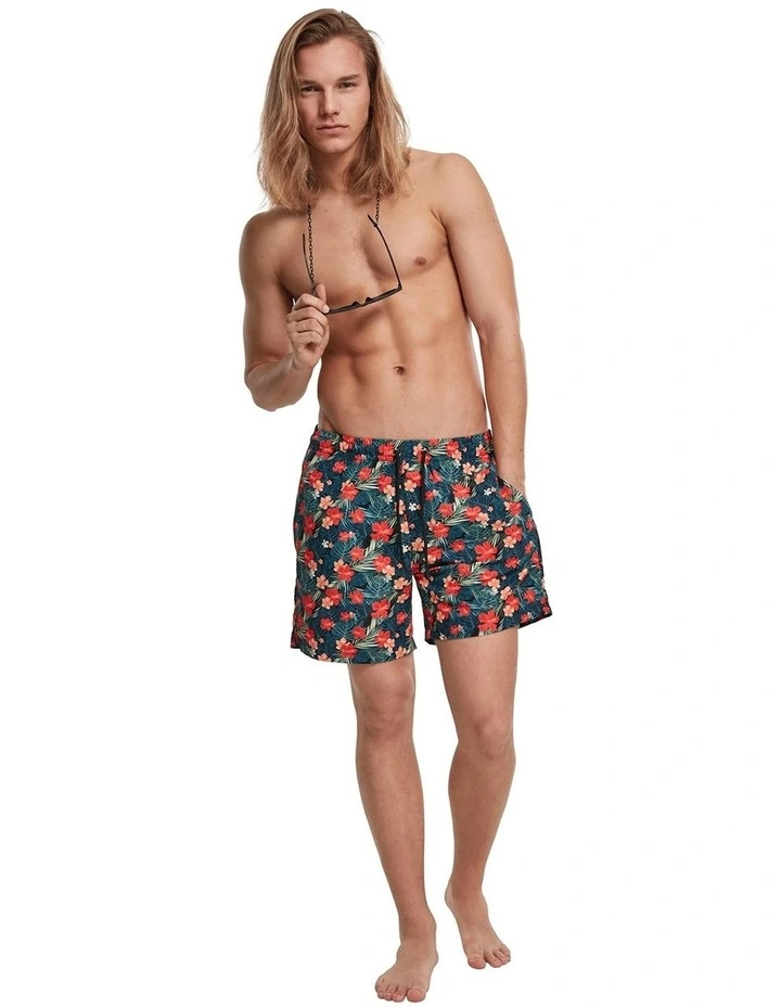 Flash Sale ๐ Urban Classics Tropical Pattern Swim Shorts In Multi ๐ 1 Flash Sale ๐ Urban Classics Tropical Pattern Swim Shorts In Multi ๐
