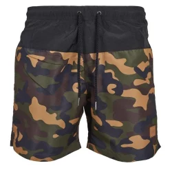 Deals 🔔 Urban Classics Block Swim Shorts In Brown Multi 🌟 -KSCY Shop unnamed file 1487