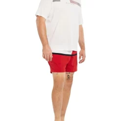 New 🌟 Tommy Hilfiger Big & Tall Core Flag Swim Short In Red ⭐