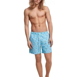 Coupon ✔️ Urban Classics Popsicles Pattern Swim Shorts In Light Blue 🎁