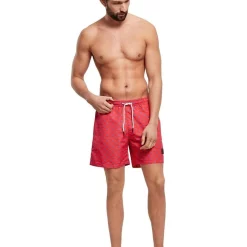 Top 10 🎉 Urban Classics Yacht Pattern Swim Shorts In Red 🎉