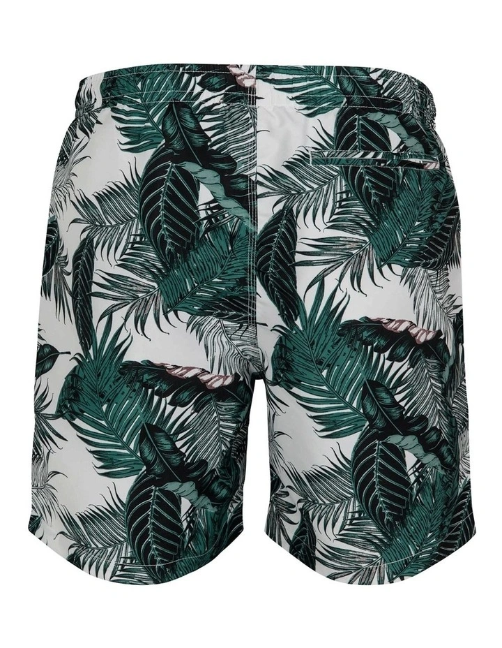 Discount ⌛ Urban Classics Leaves Pattern Swim Shorts In Green 👏 5 Discount ⌛ Urban Classics Leaves Pattern Swim Shorts In Green 👏 - Image 5