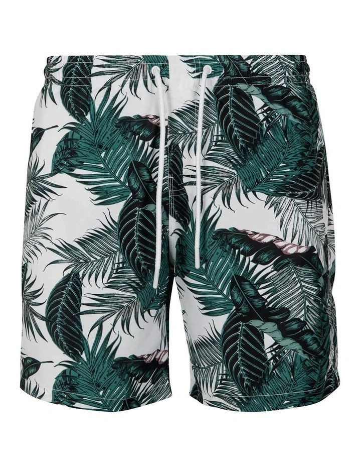 Discount ⌛ Urban Classics Leaves Pattern Swim Shorts In Green 👏 6 Discount ⌛ Urban Classics Leaves Pattern Swim Shorts In Green 👏 - Image 6