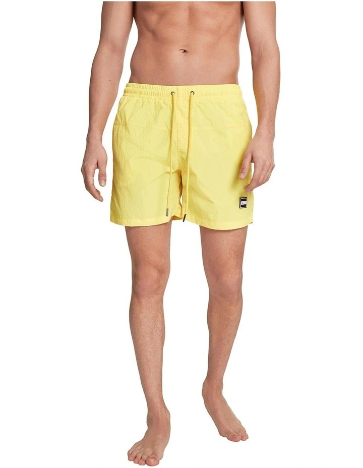 New ๐ Urban Classics Block Swim Shorts In Neon Yellow โจ 2 New ๐ Urban Classics Block Swim Shorts In Neon Yellow โจ - Image 2