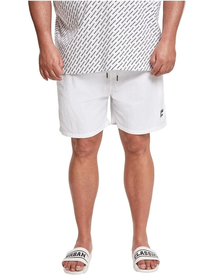 Wholesale ⌛ Urban Classics Block Swim Shorts In White ✔️ 2 Wholesale ⌛ Urban Classics Block Swim Shorts In White ✔️ - Image 2