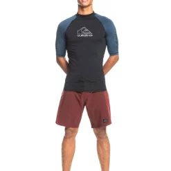 Coupon 🔥 Quiksilver On Tour Rashguard In Insignia Blue 👍 -KSCY Shop unnamed file 1838
