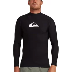 Hot Sale ❤️ Quiksilver MENS HEATER LONG SLEEVE UPF 50 RASH VEST 😍