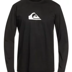 Buy 😀 Quiksilver Solid Streak Loose Fit Long Sleeve Rash Top In Black ✔️ -KSCY Shop unnamed file 1888