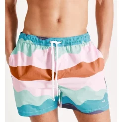 New ❤️ Kenji Swim Wave Stripe Swim Short In Multi 💯 -KSCY Shop unnamed file 190