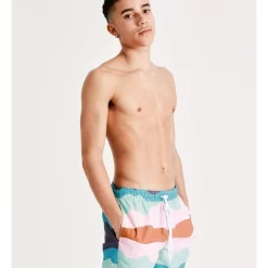 New ❤️ Kenji Swim Wave Stripe Swim Short In Multi 💯 -KSCY Shop unnamed file 192