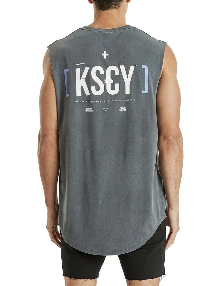 Brand new β KSCY Rebuild Dual Curved Muscle Tank Top In Charcoal π 1 Brand new β KSCY Rebuild Dual Curved Muscle Tank Top In Charcoal π