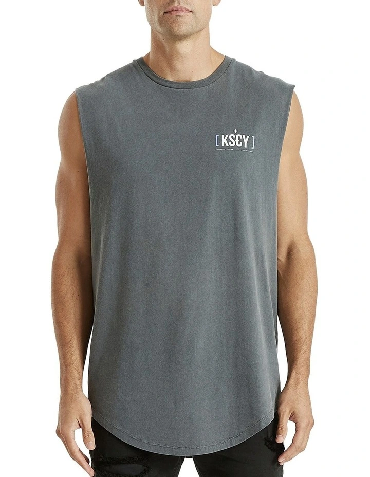 Brand new β KSCY Rebuild Dual Curved Muscle Tank Top In Charcoal π 2 Brand new β KSCY Rebuild Dual Curved Muscle Tank Top In Charcoal π - Image 2