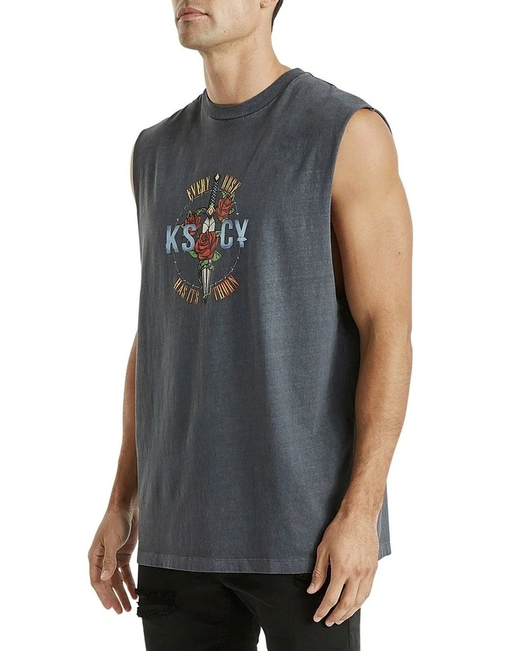 Discount 💯 KSCY Thorn Relaxed Muscle Tank Top In Charcoal 🎁 3 Discount 💯 KSCY Thorn Relaxed Muscle Tank Top In Charcoal 🎁 - Image 3