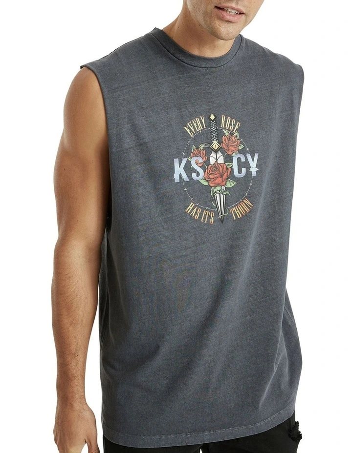 Discount 💯 KSCY Thorn Relaxed Muscle Tank Top In Charcoal 🎁 4 Discount 💯 KSCY Thorn Relaxed Muscle Tank Top In Charcoal 🎁 - Image 4