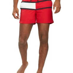 Cheapest 🔔 Tommy Hilfiger Core Flag Swimshort In Red 😀