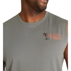 Outlet 🌟 Johnny Bigg Island Vibes Muscle Tee In Grey 🥰 -KSCY Shop unnamed file 2045
