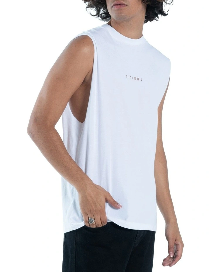 Top 10 π Minimal Thrills Merch Fit Muscle Tee In White β¨ 1 Top 10 π Minimal Thrills Merch Fit Muscle Tee In White β¨