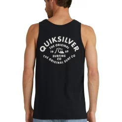 Alternative view of New 🎁 Quiksilver Script Talk Tank In Black 😀