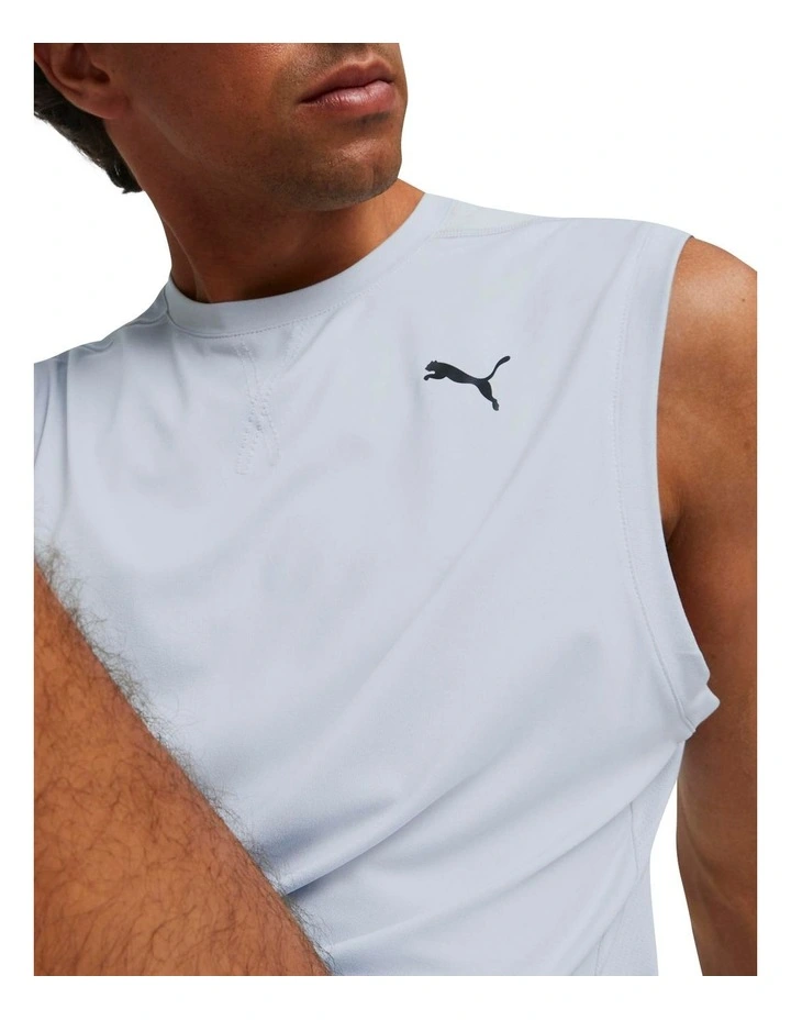 Cheap βοΈ PUMA Studio Mesh Tank In Platinum Grey 𧨠3 Cheap βοΈ PUMA Studio Mesh Tank In Platinum Grey 𧨠- Image 3