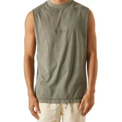 Best Sale 🥰 Article One Tonal Logo Muscle In Moss ❤️