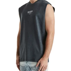 Coupon ✨ Nena & Pasadena Motor Relaxed Muscle Tee In Black 🔥 -KSCY Shop unnamed file 2284