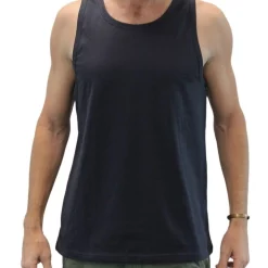 Buy 🤩 The Road Organic Cotton And Fairtrade Mens Singlet In Dark Navy 🌟
