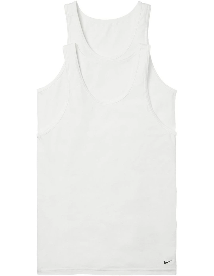 Discount βοΈ Nike Everyday Stretch Singlet White 2 Pack π 2 Discount βοΈ Nike Everyday Stretch Singlet White 2 Pack π - Image 2