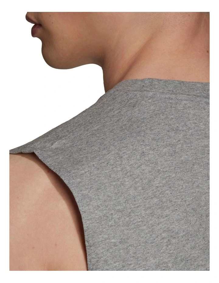 Best Sale π Adidas Essentials Big Logo Tank Top Medium Grey Heather π 5 Best Sale π Adidas Essentials Big Logo Tank Top Medium Grey Heather π - Image 5