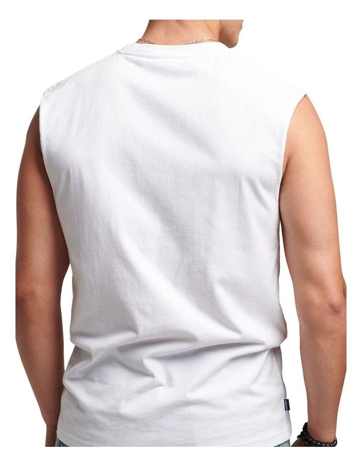 Outlet β Superdry Vintage Logo Embroidery Vest In White π 2 Outlet β Superdry Vintage Logo Embroidery Vest In White π - Image 2