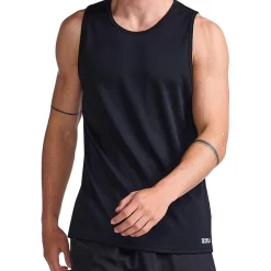Outlet 🎁 2XU Aero Tank In Black/Silver Reflective 🛒