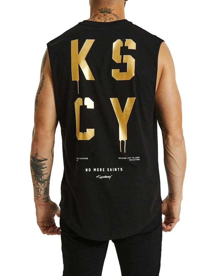 Brand new π KSCY No Saints Dual Scoop Muscle Tee In Black π 1 Brand new π KSCY No Saints Dual Scoop Muscle Tee In Black π