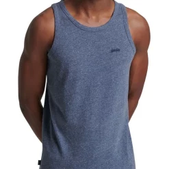 Hot Sale ⭐ Superdry Vintage Logo Embroidery Vest In Navy Marl 🥰